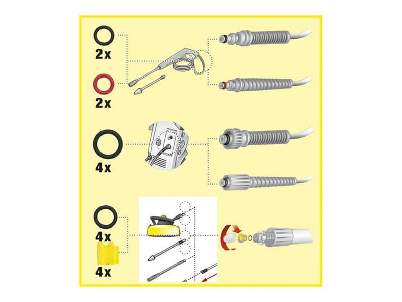 Kärcher 2.640-729.0, - G 4.10 M - K 2.14 - K 2.36 M plus - K 2.36 M T 50 - K 2.91 MD - K 2.91 MD - K 3.150 T200 - K..., 200 mm, 125 mm, 30 mm, 400 g