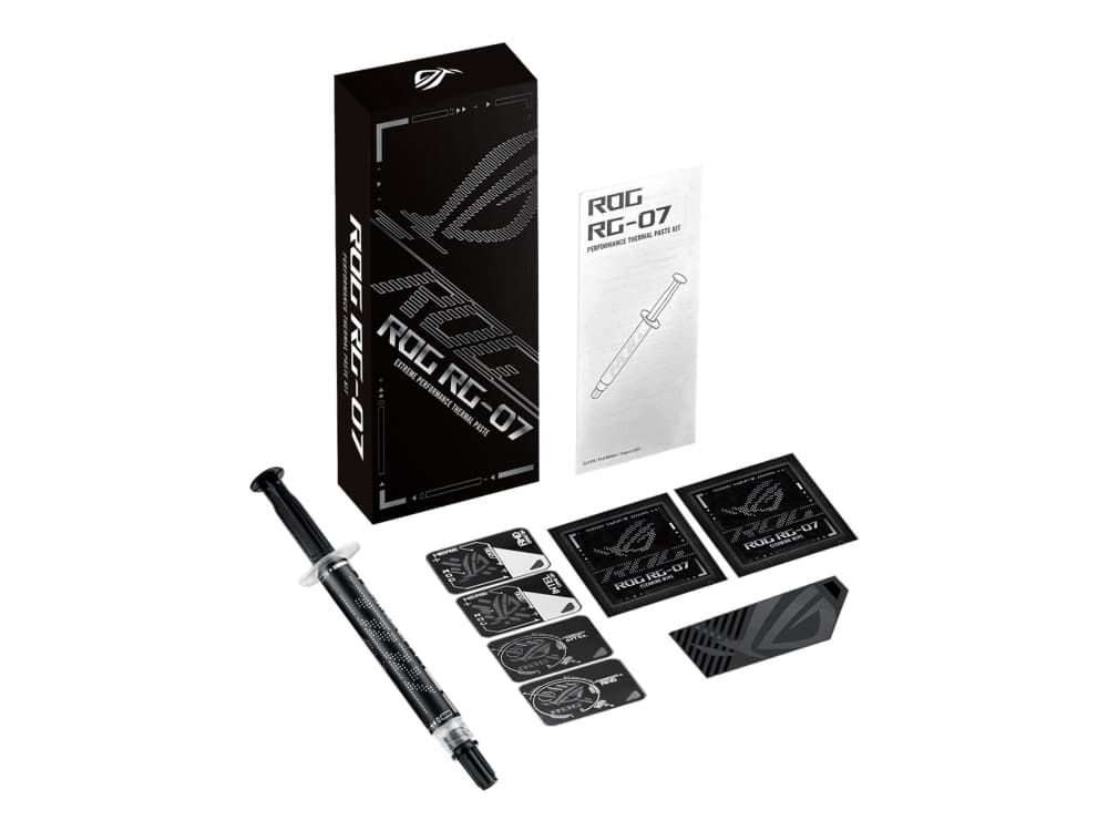 ASUS ROG RG-07 PERFORMANCE THERMAL PASTE KIT, Lämpötahna, musta, 20 g, 1 kpl, 157 mm, 68 mm