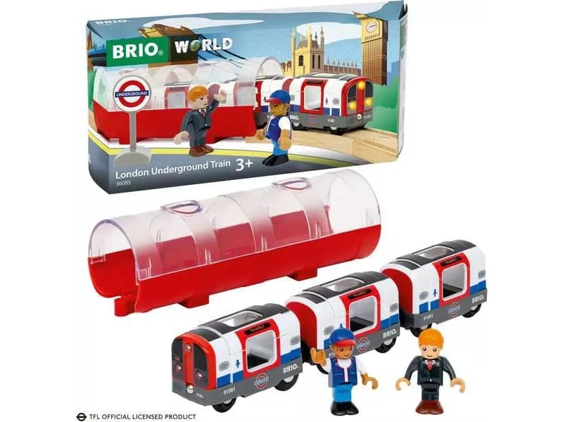 BRIO Lontoon metrojuna, Tog, 3 År, Plast, Flerfarvet