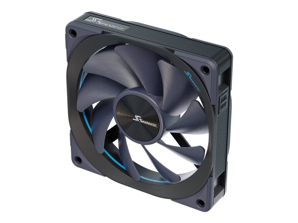 Seasonic MagFlow 3-Fan Kit, Tuuletin, 12 cm, 600 RPM, 2000 RPM, 63,33 cfm, Musta