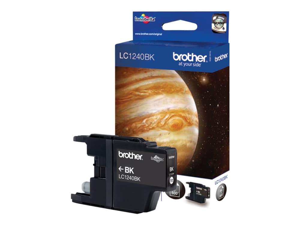 Brother LC1240BK, musta, 1 kpl, 600 sivua, Kertapakkaus