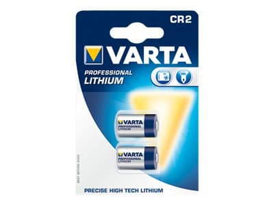 Varta System Lithium CR 2 / 2 pack, Kertakäyttöinen akku, Litium, 3 V, 2 kpl, 850 mAh, 15,6 mm