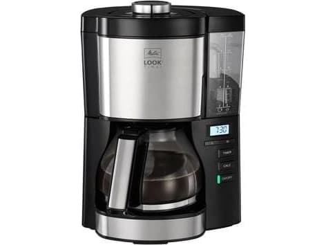 Melitta 6766591, Suodatinkahvinkeitin, Jauhettu kahvi, 1080 W, Musta, Hopea