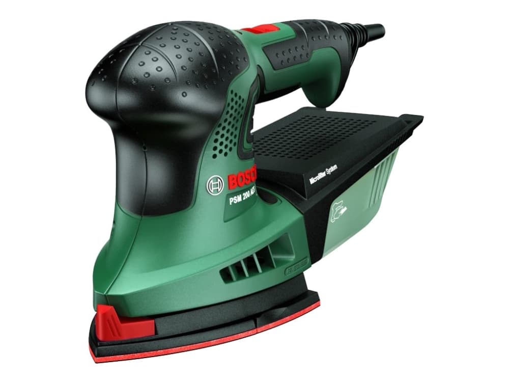 Bosch PSM 200 AES, Monitoimihiomakone, Velcro, Musta, Vihreä, Punainen, 6000 OPM, 26000 OPM, 1,8 mm
