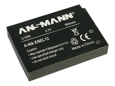 Ansmann A-Nik EN EL 12, 900 mAh, 3,7 V, Litiumioni (Li-Ion)