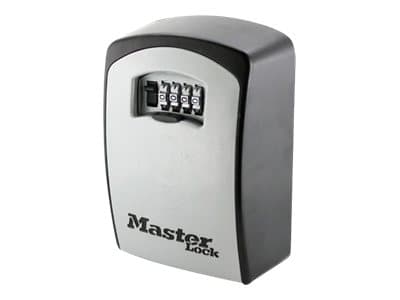 MASTER LOCK 5403EURD, Metalli, Musta, Harmaa, 1 koukku(a), Yhdistelmälukko, 105 x 51 x 146 mm, 79 x 42 x 117 mm