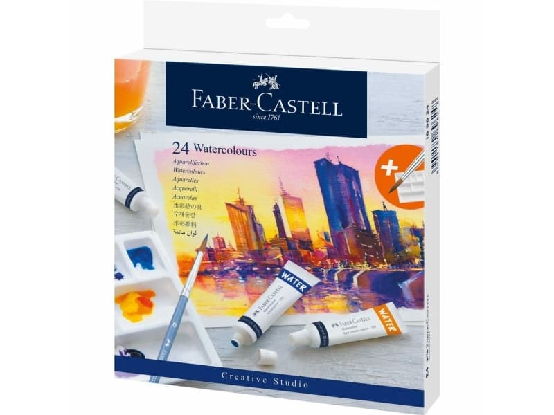Faber-Castell 169624, Multi, Vesivärimaali, Tahna, 9 ml, 24 kpl