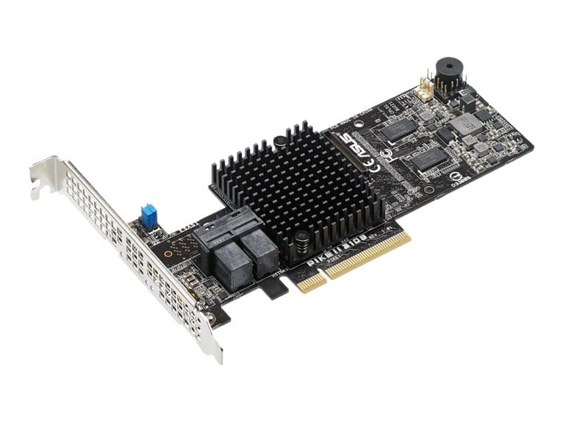 ASUS PIKE II 3108-8i/16PD - Styreenhed til lagring (RAID) - 8 kanava - SATA 6Gb/s / SAS 12Gb/s - lavprofil - RAID 0, 1, 5, 6, 10, 50, 60 - PCIe 3.0 x8