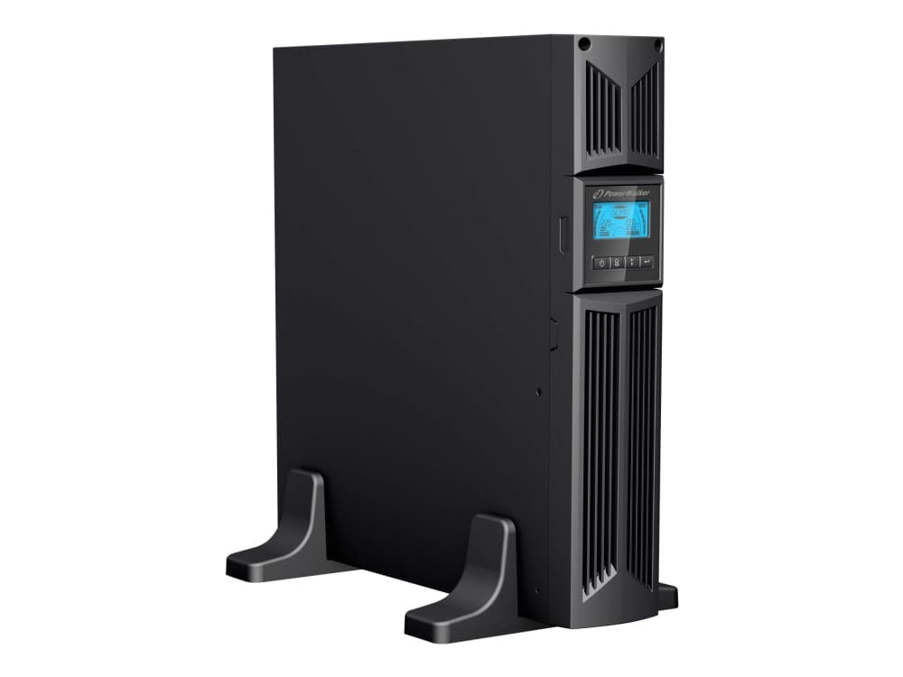 PowerWalker VI 1000E/RT LCD - UPS - AC 220/230/240 V - 900 Watt - 1000 VA - 9 At - RS-232, USB - lähtöliittimet: 4 - 2U - 19 - musta
