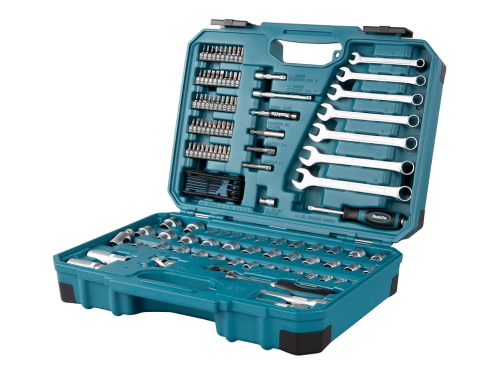 Makita E-06616 Yleiskäyttöinen työkalusarja kotelossa 120-osainen
