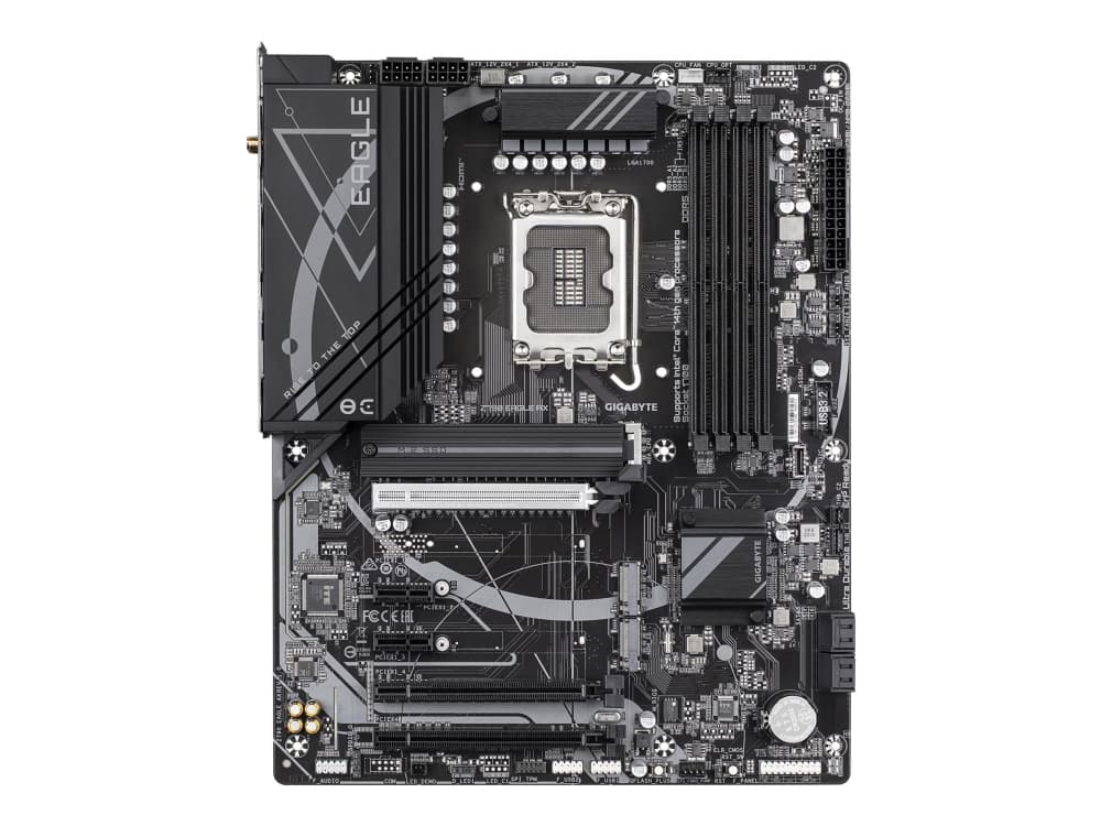Gigabyte Z790 EAGLE AX - 1.0 - emolevy - ATX - LGA1700-asennuspaikka - Z790-piirisarja - USB 3.2 Gen 1, USB 3.2 Gen 2, USB-C 3.2 Gen2, USB-C 3.2 Gen 1 - 2.5 Gigabitin LAN, Bluetooth, Wi-Fi - sisäinen grafiikka (CPU tarvitaan) - HD Audio (8-kanavainen)