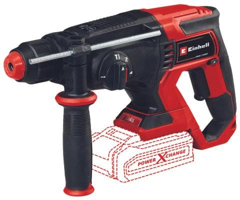 Einhell TE-HD 18/20 Li - Solo, SDS Plus, musta, Punainen, 2 cm, 1300 RPM, 1,8 J, 4750 IPM - SOLO