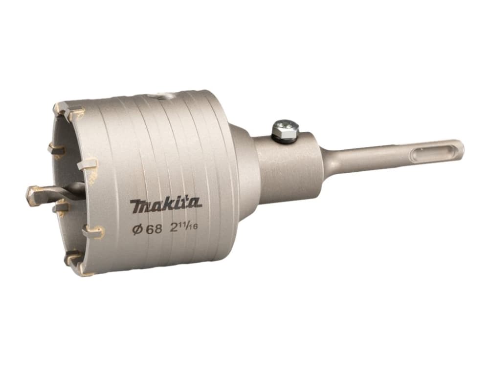 Makita - Ydinleikkurin adapteri poranterällä - tiilille, kevytbetonille, rakennuspalikoille, hiekkavaletuille tiilille - 68 mm - SDS-plus