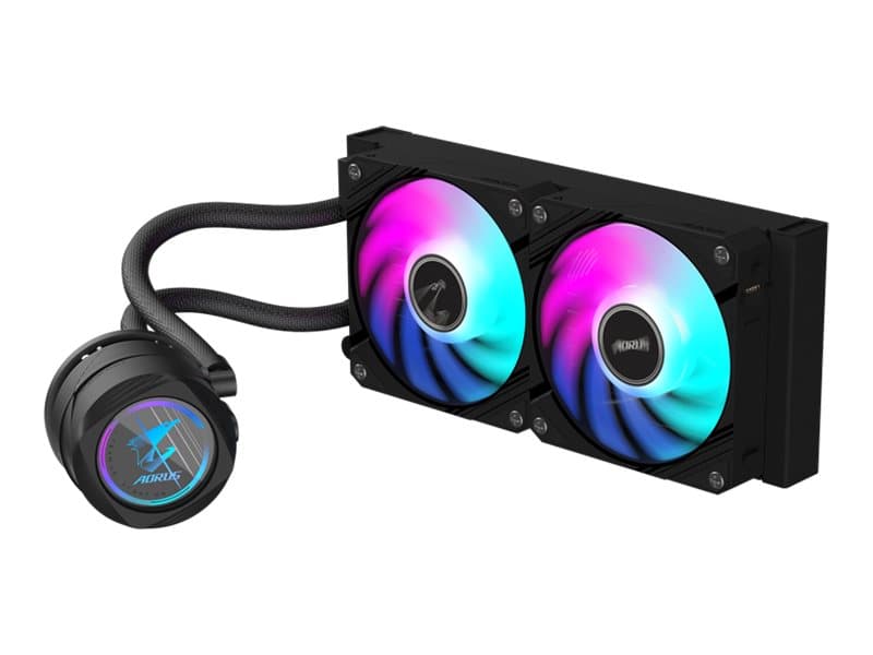 GIGABYTE AORUS WATERFORCE II 240, All-in-one-nesteenjäähdytin, 12 cm, musta