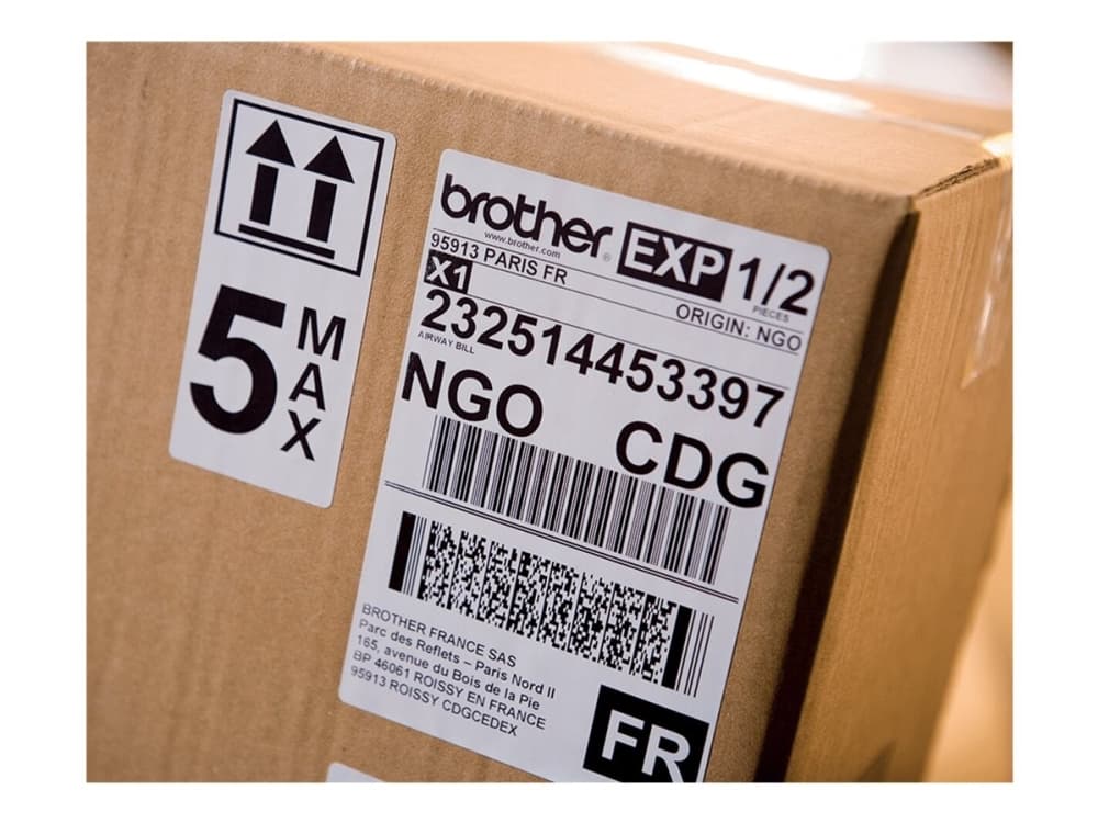 Brother QL-1100c, Suoralämpö, 300 x 300 DPI, 110 mm/s, Langallinen, Musta, Valkoinen