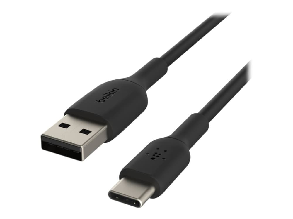 Belkin CAB001BT2MBK, 2 m, USB A, USB C, Musta