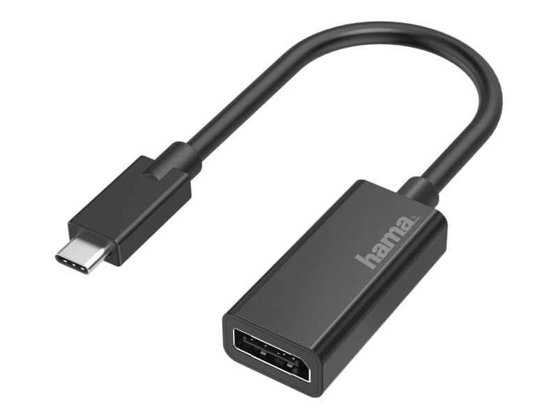 Hama 00200314, USB Type-C, DisplayPort, urosliitin, naarasliitin, suora liitäntä
