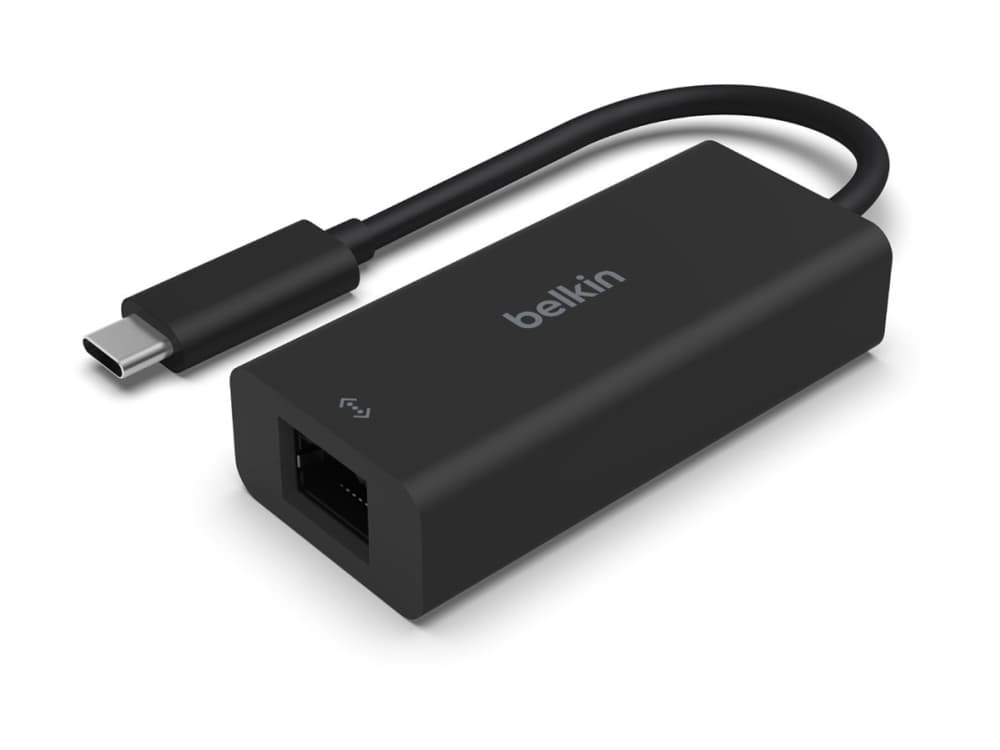Belkin CONNECT - Verkkosovitin - USB-C - 10M/100M/1G/2.5 Gigabit Ethernet - musta