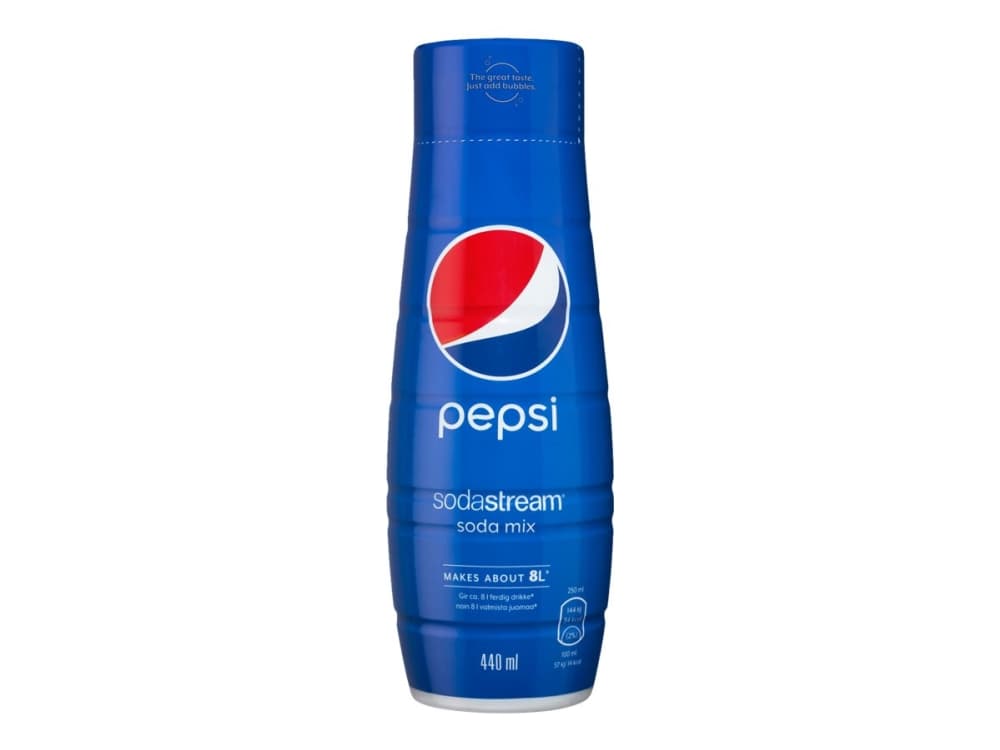 SodaStream Pepsi, Pepsi, Clip-on-pullo, CE, 14 kcal, 57 kJ, 3,3 g