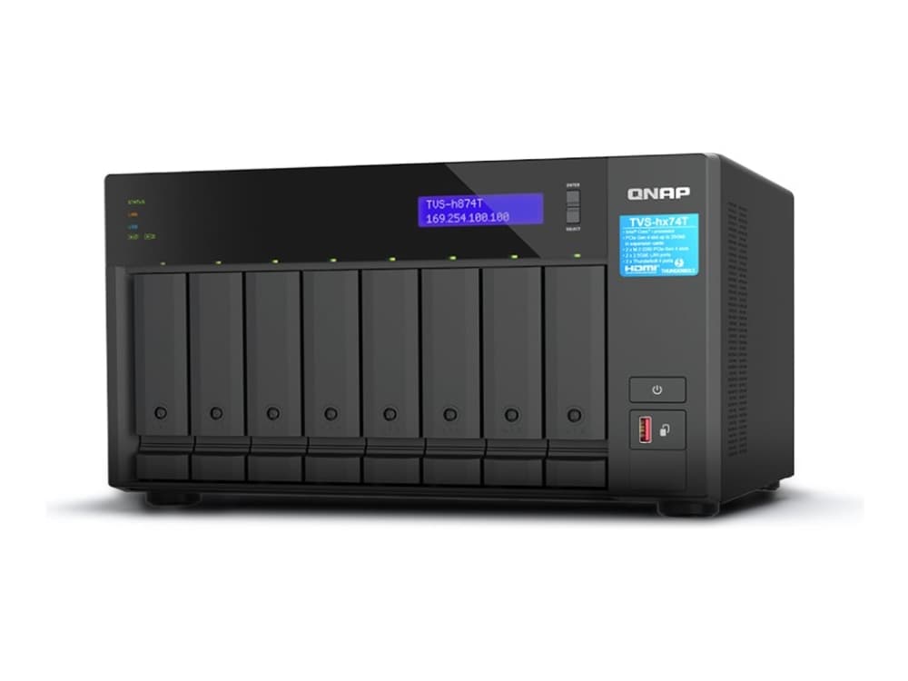 QNAP TVS-H874T-I9-64G, NAS, Tower, Intel® Core™ i9, Musta