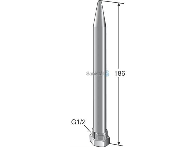 Ota sukellusputki T/403414-Xxx - 1/2 - 186 MM
