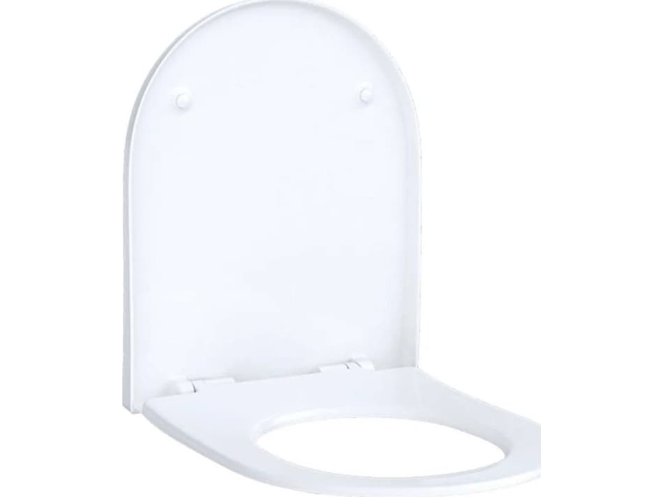 GEBERIT ACANTO wc-istuin - pehmeä sulkeutuva. 350x437x49mm valkoinen