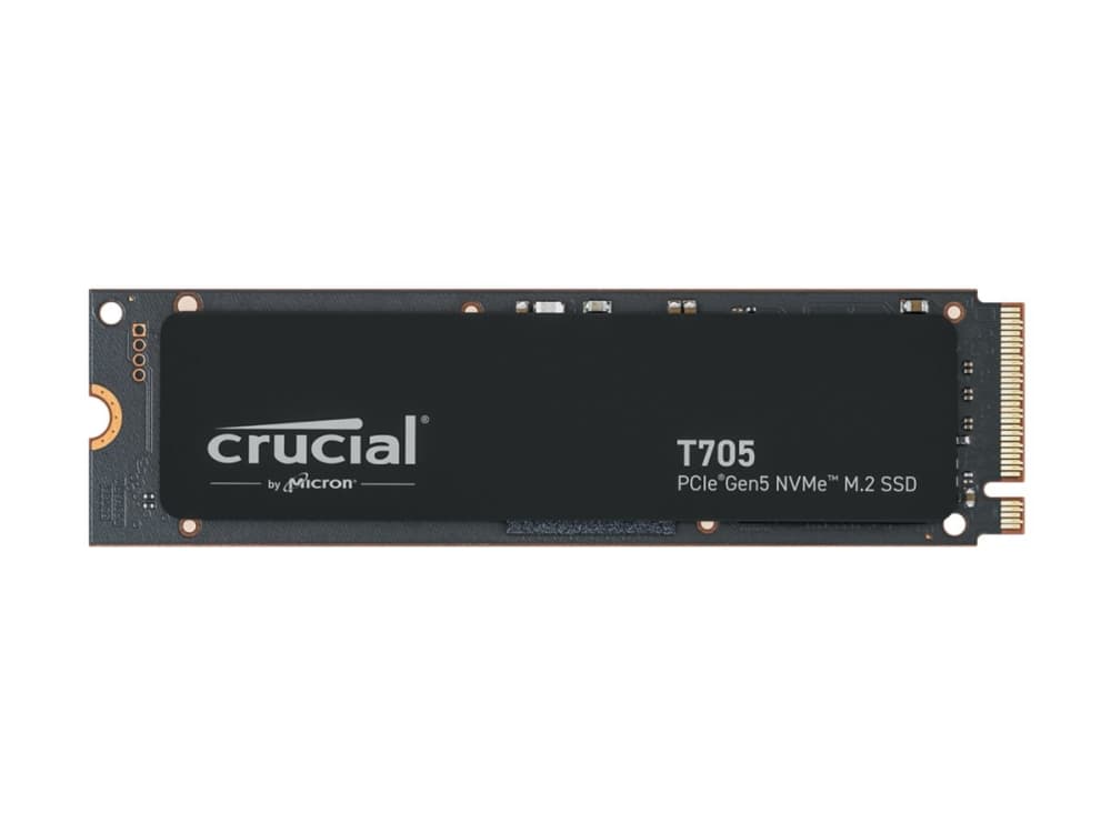 Crucial T705 - SSD - krypteret - 2 TB - sisäinen - M.2 2280 - PCI Express 5.0 (NVMe) - TCG Opal-salaus 2.01