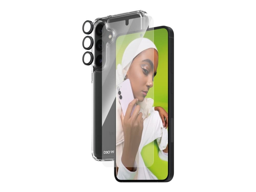 PanzerGlass ® 3-in-1 Protection Bundle Samsung Galaxy S24 Ultra | Ultra-Wide Fit w. EasyAligner, Samsung, Samsung - Galaxy S24 Ultra, Asennus kuivana, Naarmuuntumisenkestävä, Iskunkestävä, Läpinäkyvä, 1 kpl