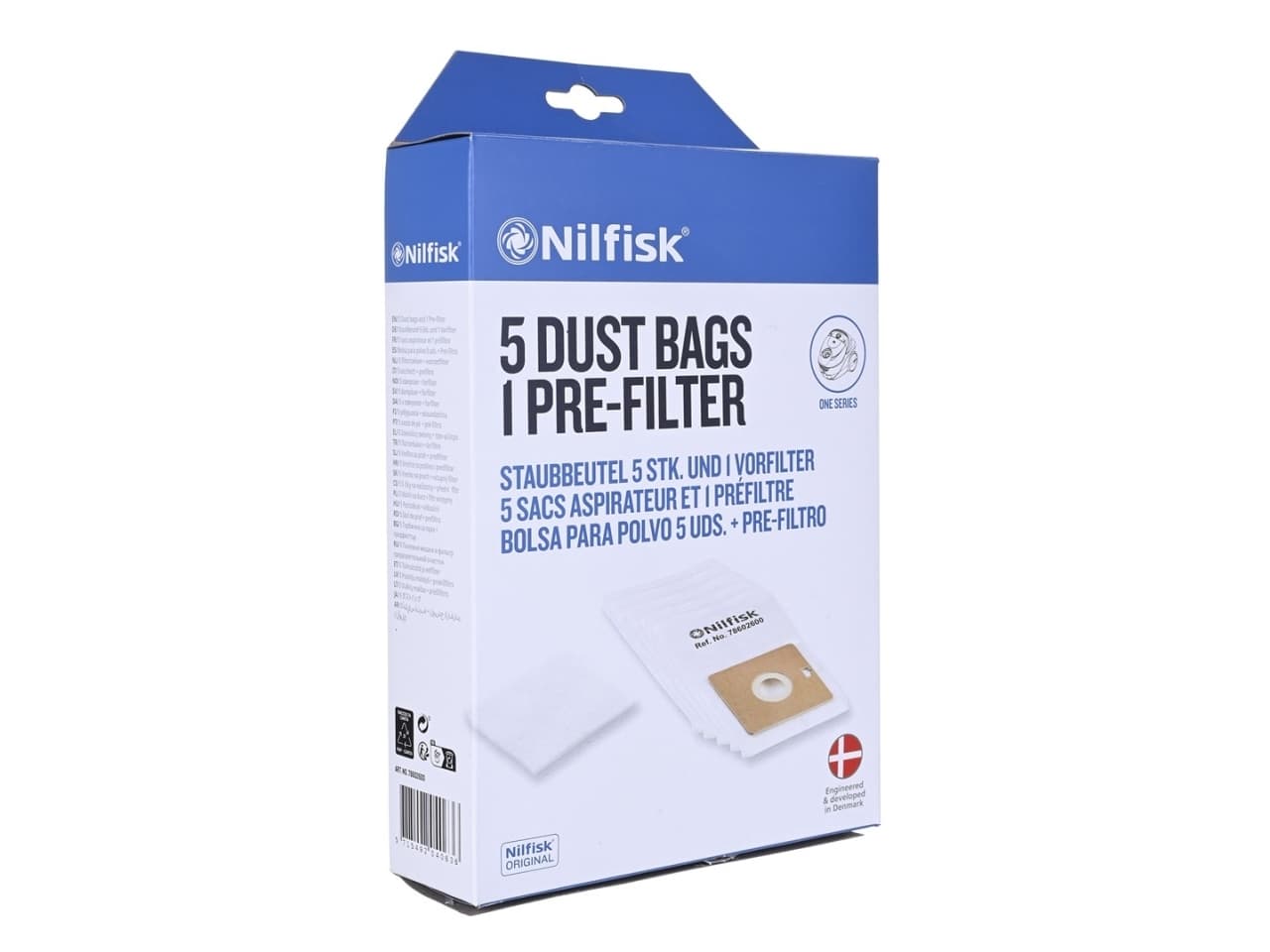Nilfisk pölynimuripussit One-, Go- ja Coupé-malleille - 5 kpl