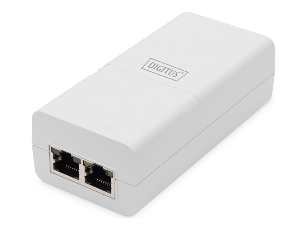 Digitus DN-95132, Gigabitti Ethernet, 1000 Mbit/s, IEEE 802.3at, Valkoinen, Muovi, CE/FCC