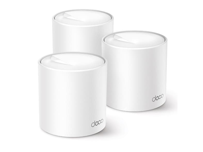 TP-Link Deco X50 (3-pack), Valkoinen, Sisäinen, CE: <20 dBm (2.4 GHz) <23 dBm (5 GHz) FCC: <30 dBm (2.4 GHz) <30 dBm (5 GHz), 0 - 40 °C, -40 - 70 °C, 10 - 90%