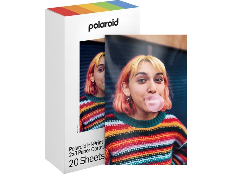Polaroid Hi-Print Gen 2 Cartridge 20 Sheets 2x3, 5.4x8.6 cm, 2x3, 20 arkkia, Polaroid Hi-Print Gen 2, 84 g, 20 kpl