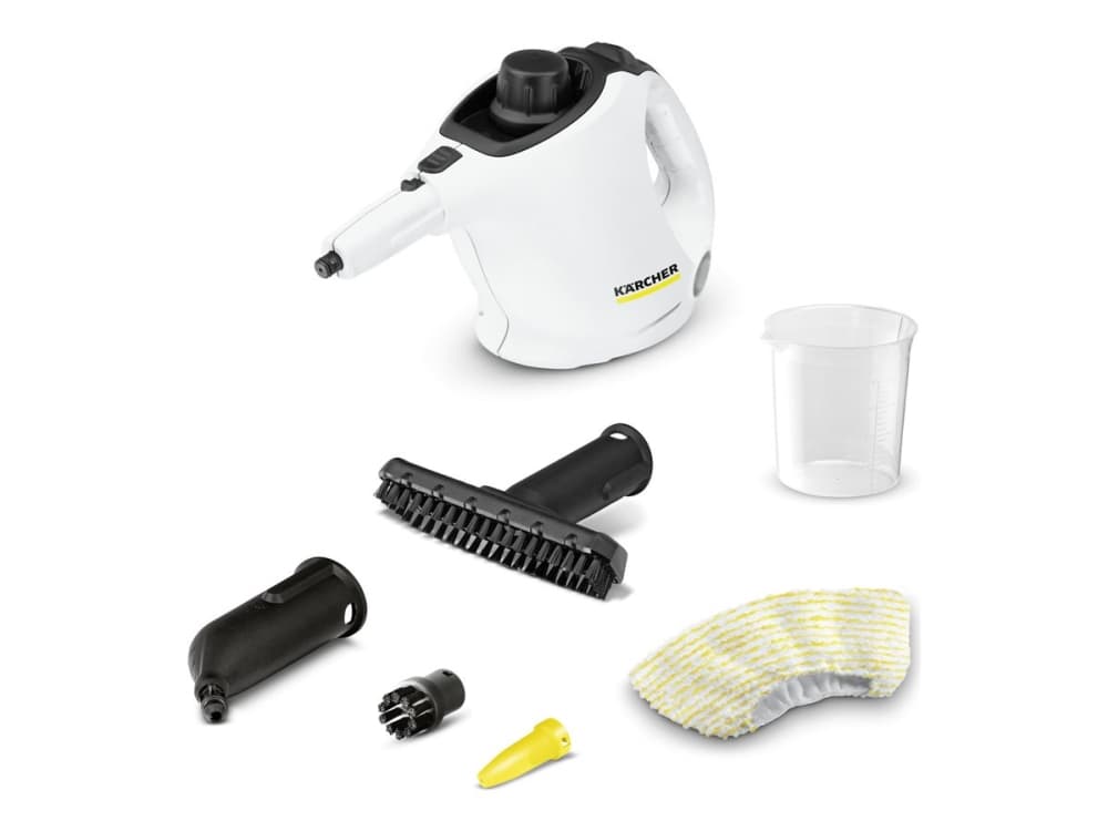 Kärcher SC 1, Sylinterillinen höyrypuhdistin, musta, Valkoinen, 4 m, 200 ml, 1200 W, 220-240 V