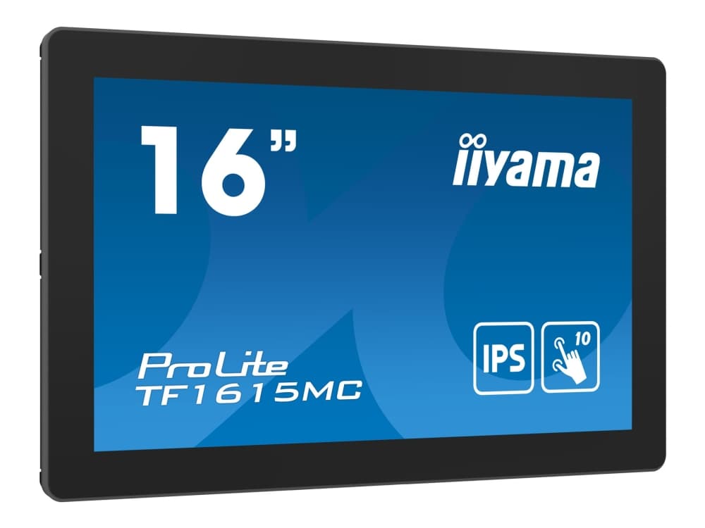 IIYAMA TFT TF1615MC 39.5cm PCAP 15.6""/1920x1080/DP/HDMI/VGA/TOUCH