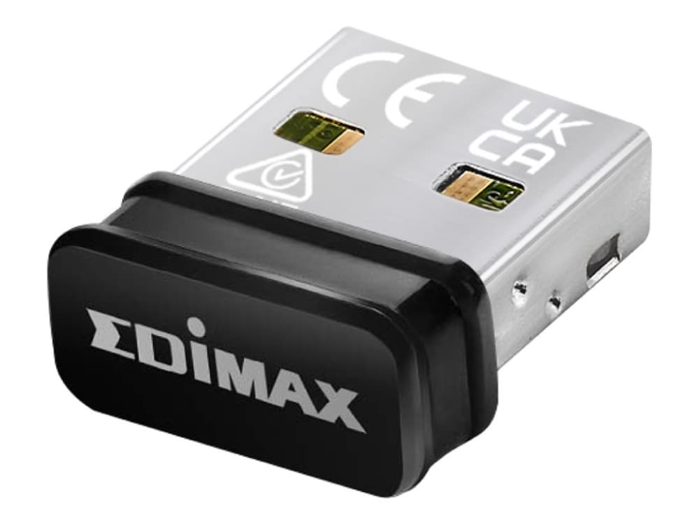 Edimax EW-7811ULC, Langaton, USB, WLAN, Wi-Fi 5 (802.11ac), Musta, Harmaa