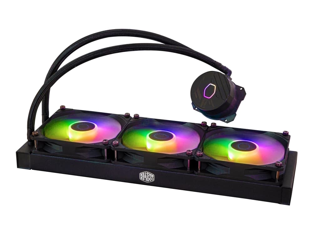 Cooler Master MasterLiquid 360L Core ARGB White, Nestejäähdytyspakkaus, 12 cm, 650 RPM, 1750 RPM, 27,2 dB, 71,93 cfm