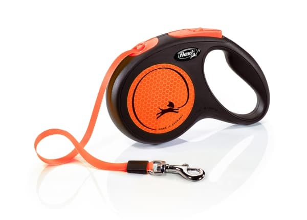 Flexi FLEXI sisäänvedettävä hihna UUSI NEON nauha M 5m oranssi