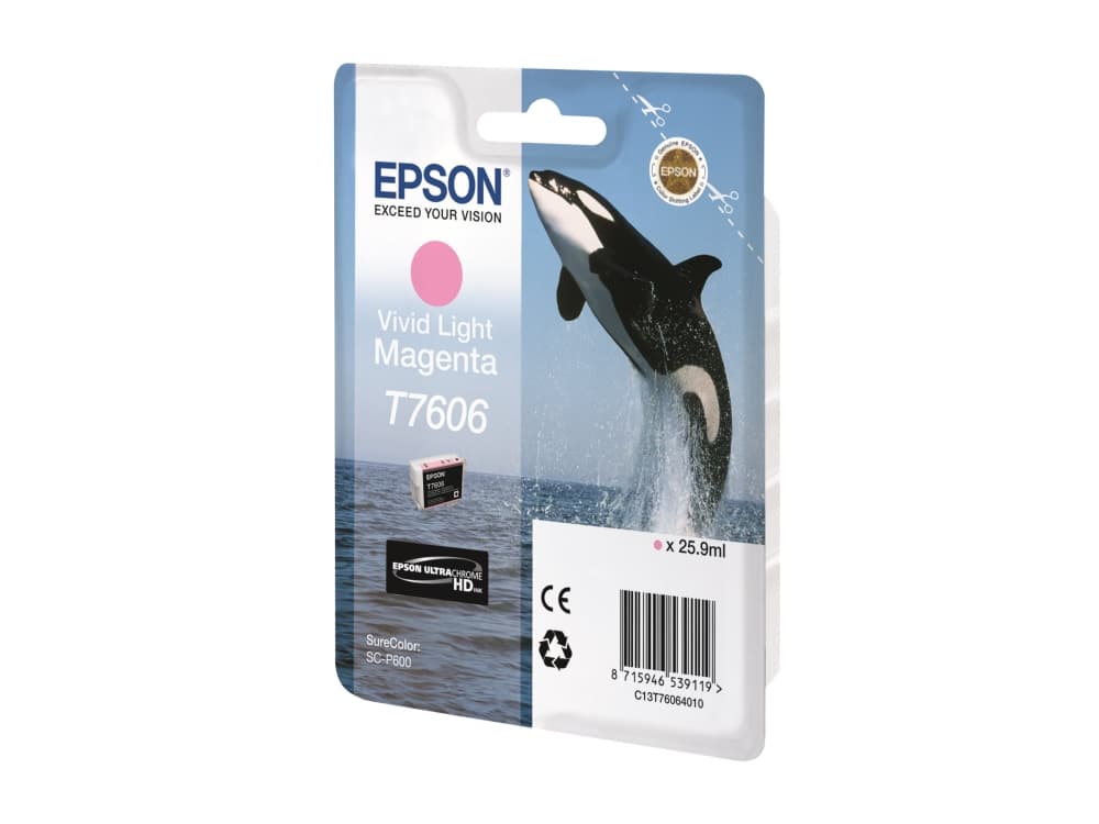 Epson C13T76064N10, Vaalea Magenta, 25,9 ml, 1 kpl, Kertapakkaus