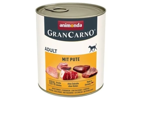 ANIMONDA GranCarno Adult kalkkunan kanssa - koiran märkäruoka - 800g