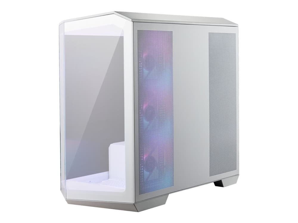 MSI MAG PANO M100R PZ, Micro Tower, PC, Valkoinen, ITX, mikro ATX, Pelaaminen, Multi