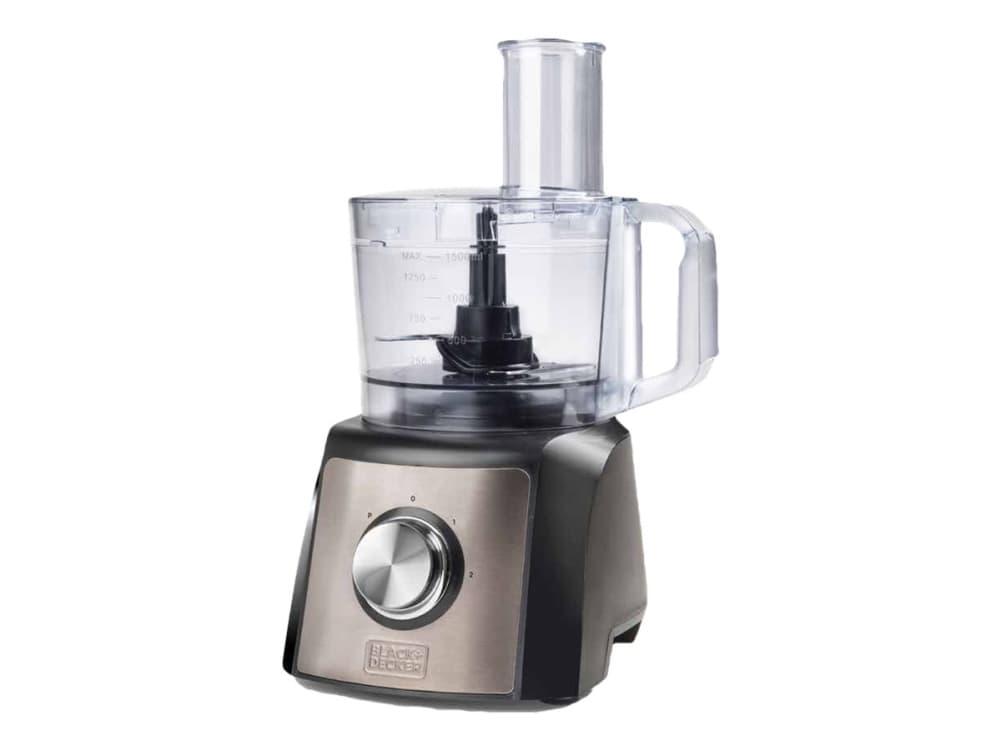 Black & Decker BXFPA1200E, 1,5 L, Musta, Ruostumaton teräs, Rotaatio, Ruostumaton teräs, Ruostumaton teräs, 1200 W