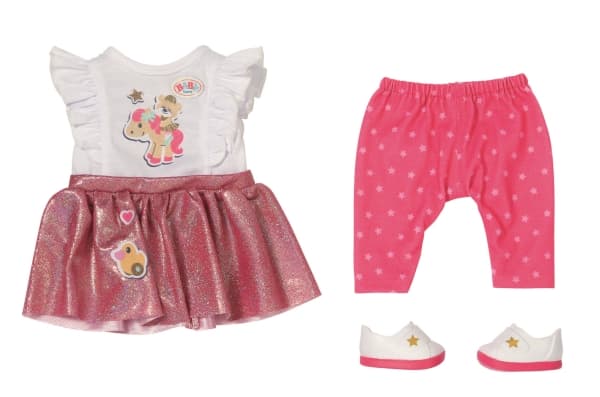 BABY born Everyday Outfit 36cm, Nuken vaatesetti, 3 vuosi/vuosia