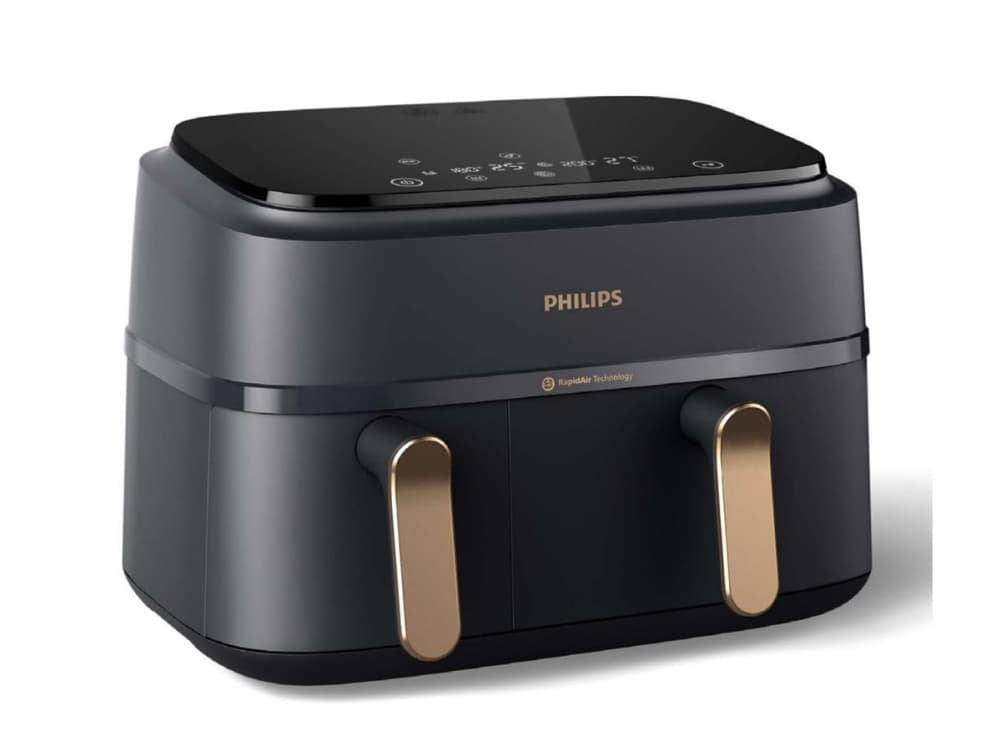 Philips 3000 series Airfryer NA352/00 Dual Basket, Kuumakiertoilmakypsennin, 9 L, 1,5 kg, Rapid Air, 40 °C, 200 °C