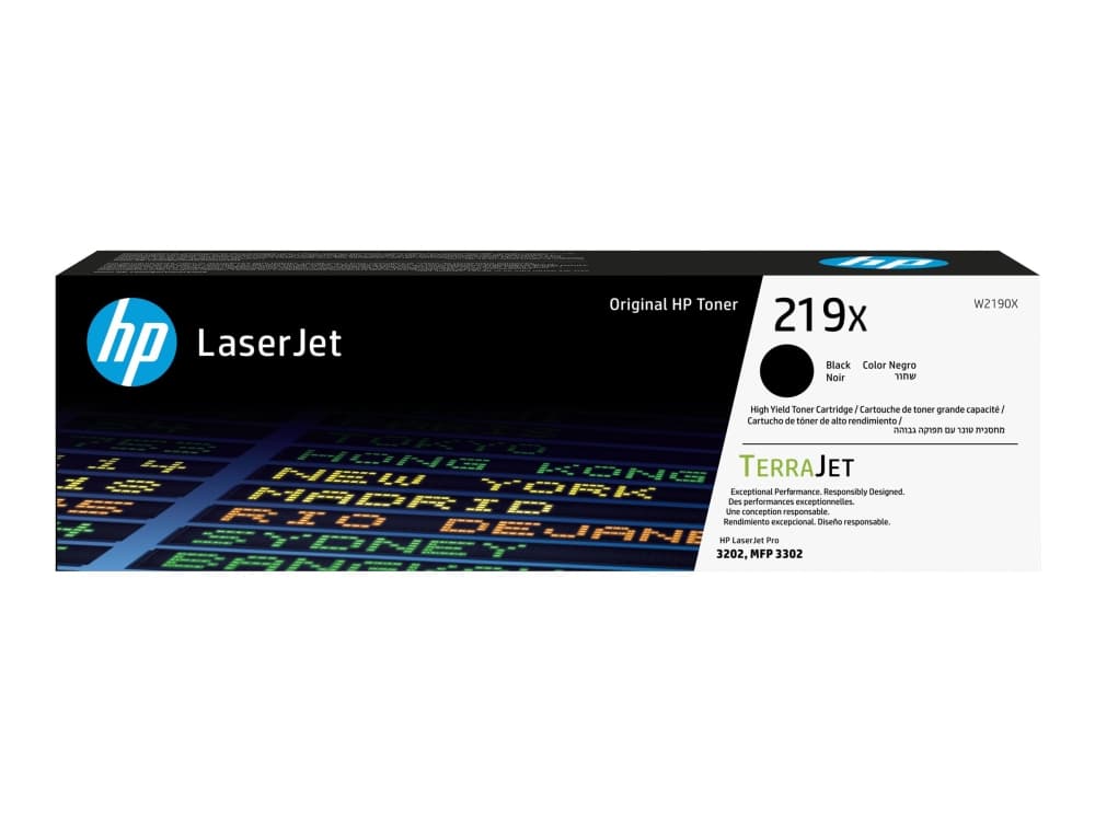 HP 219X -värikasetti, riittoisa, musta, alkuperäinen, LaserJet, 3200 sivua, 0 sivua, musta, 1 kpl
