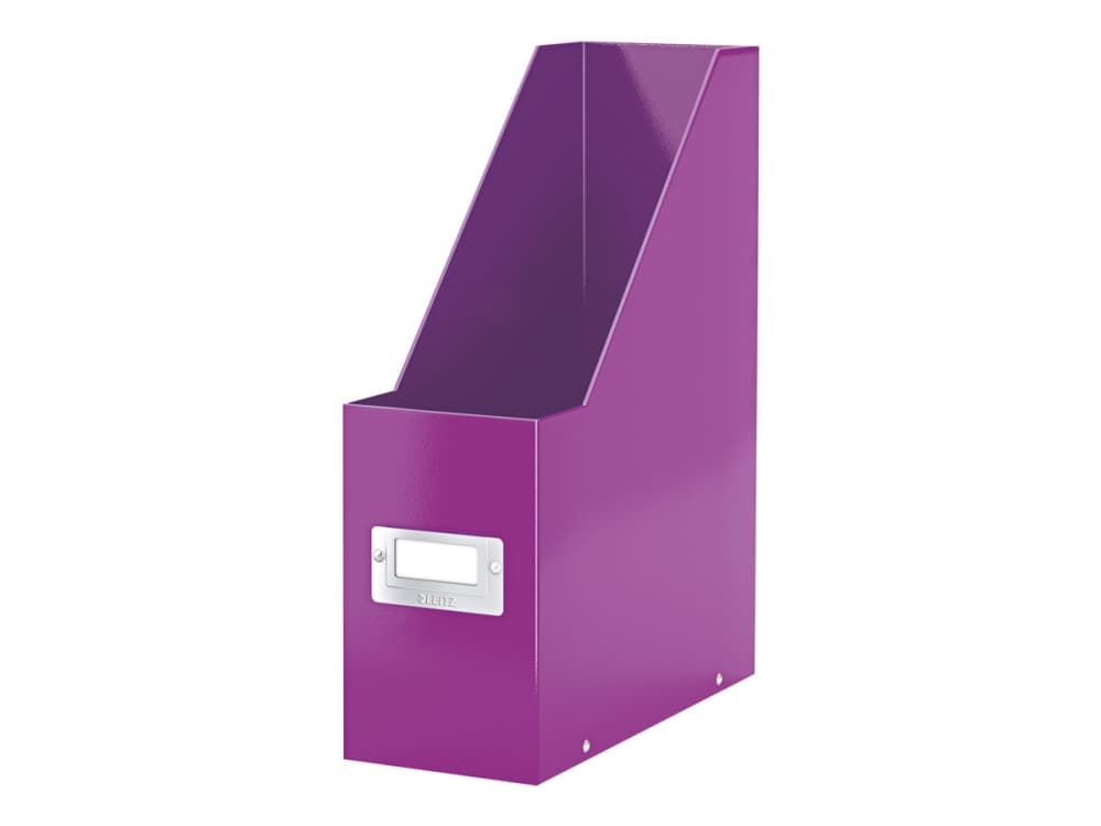 Leitz Click & Store WOW tidskriftssamlare, 77% återvunnet pappark, lila