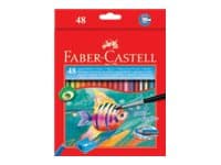 Faber-Castell - Sivellin ja värillinen sivellinsarja - akvarelliväri - 3 mm (48 kpl pakkaus)