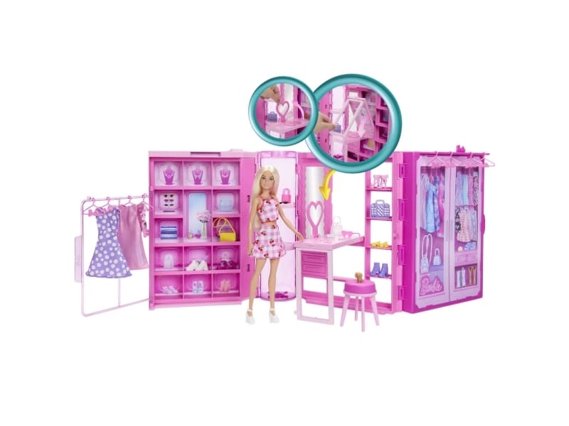 Barbie Dream Closet -nukke, -lelu ja -tarvikkeet, 3 vuosi/vuosia, 1,85 kg