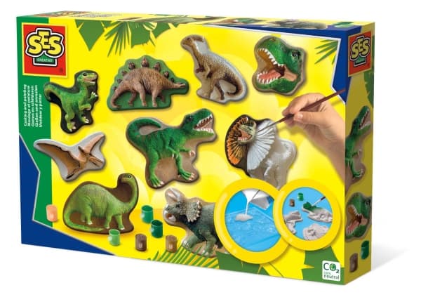 SES Creative Støb og mal - Dinosaurukset