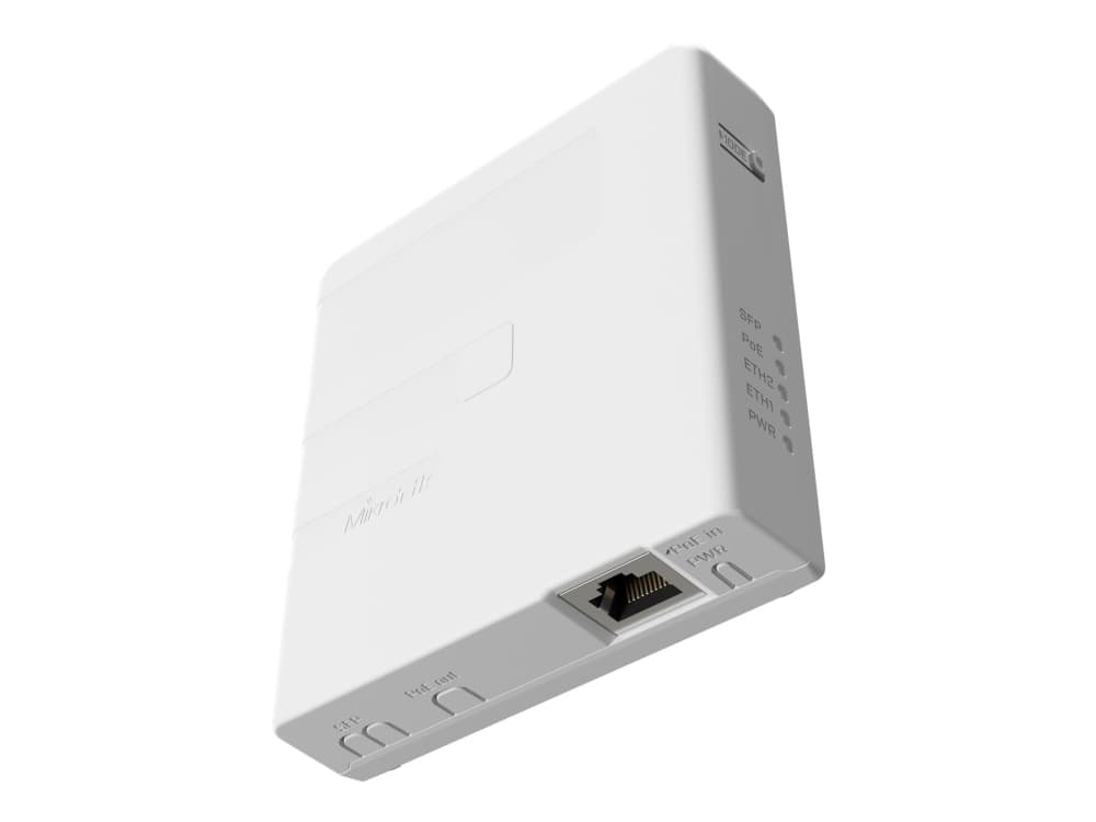 Mikrotik GPEN PoE injector with SFP, Gigabitti Ethernet, 10,100,1000 Mbit/s, Valkoinen, 12-57 V, 1 kpl