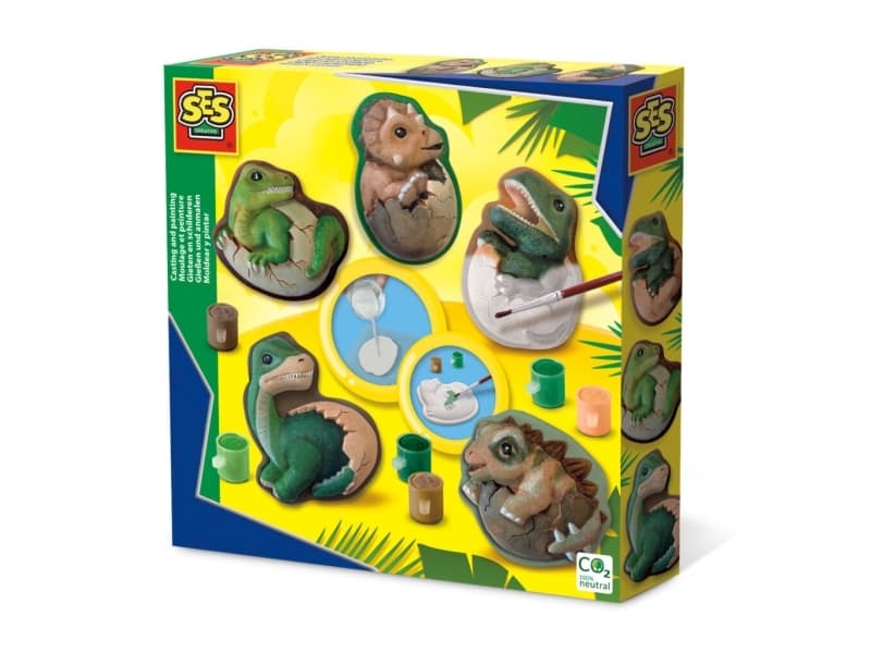 Ses Creative SES Kipsivalokset + maalit Dino-munat 01411 14117
